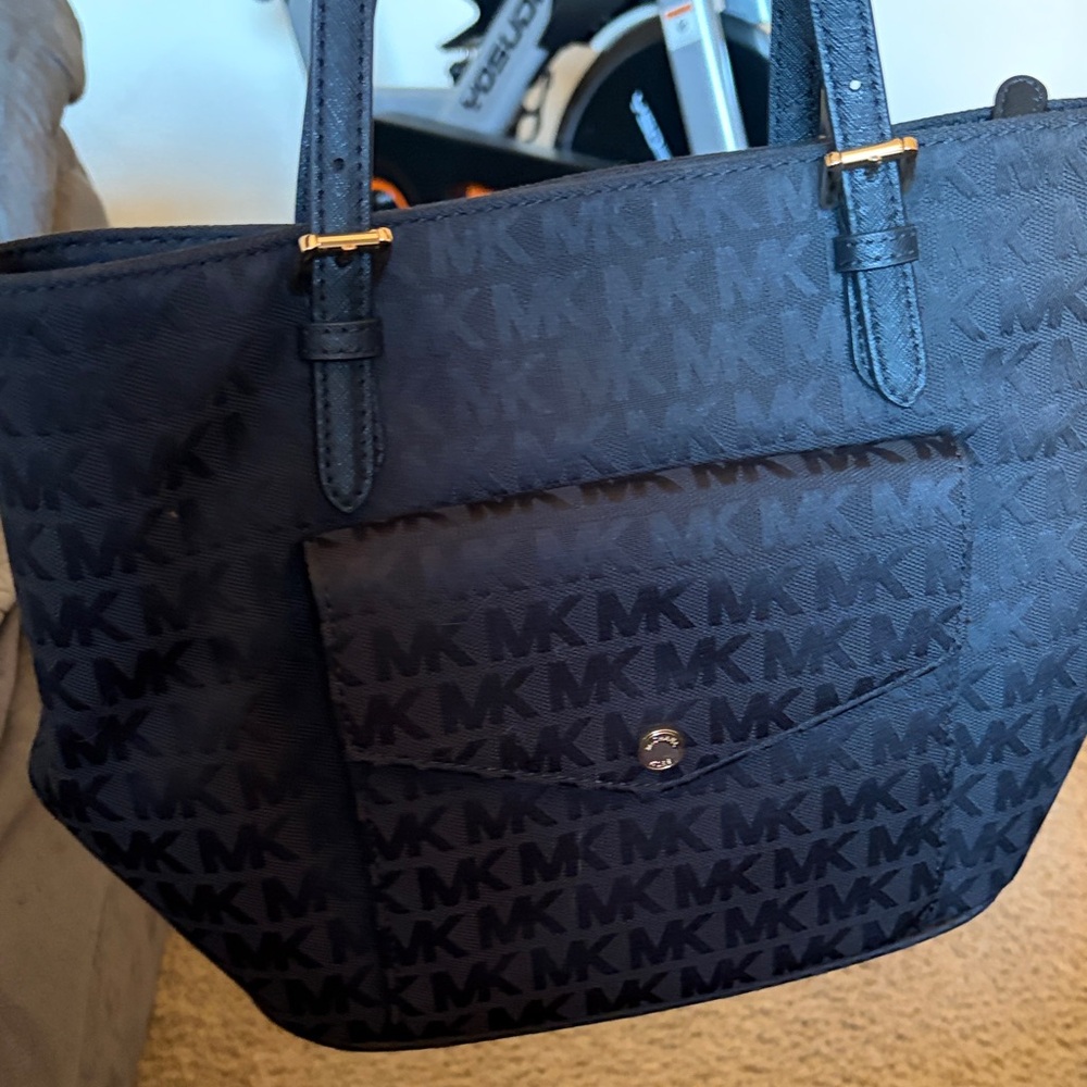 Michael Kors Dark Blue Signature Tote